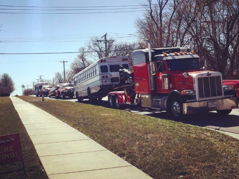 Gardner bus towing