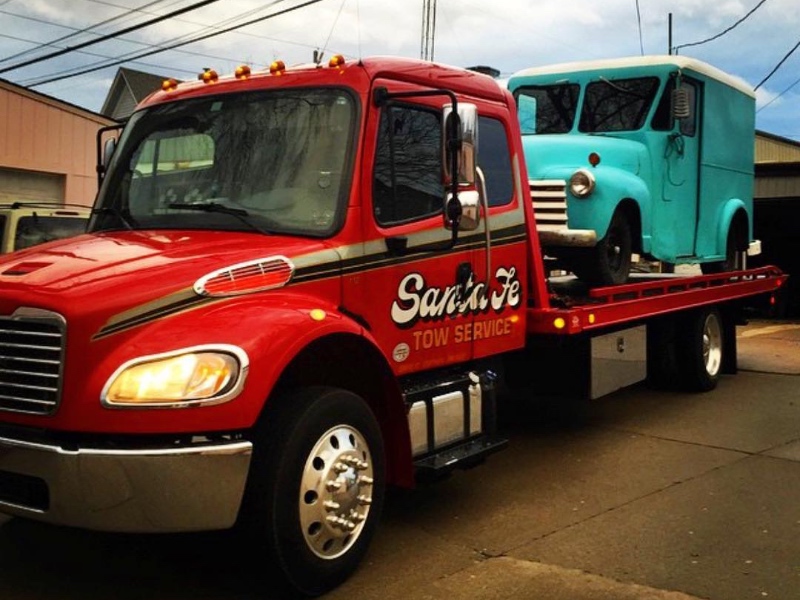 Gardner delivery truck towing